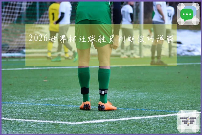 2026世界杯让球胜负判断技巧详解